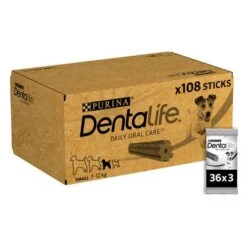 PURINA Dentalife Snacks Dentales Para Perros Pequeños (7-12 Kg) -Mascota Tienda 130106 purina dentalife t gliche zahnpflege snacks f r kleine hunde 108sticks hs 04 7