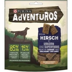 PURINA Adventuros Rico En Venado Con Granos Ancestrales -Mascota Tienda 142397 pla adventuros hundesnacks venison es 120g hs 01 8