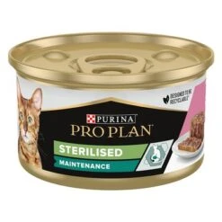 Purina Pro Plan Sterilised 24 X 85 G En Latas -Mascota Tienda 171796 pla proplancat sterilised salmon 85g hs 01 0