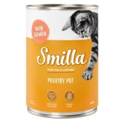 Smilla Tierna Ave 24 X 400 G - Pack Ahorro -Mascota Tienda 269013 pla smilla poultry pot salmon 400g 0