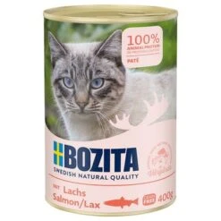 Bozita Comida Húmeda Para Gatos 12 X 400 G - Pack Ahorro 9 Bozita Comida Húmeda Para Gatos 12 X 400 G - Pack Ahorro -Mascota Tienda 288311 pla bozita salmon pate catcan 400g hs 01 6