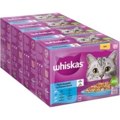 Whiskas 7+ Años 48 X 85 G En Bolsitas -Mascota Tienda 355711 pla mars whiskas senior 7 fischauswahl gelee 1 1