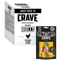 Crave Maxi High Protein Rolls Snacks Para Perros -Mascota Tienda 371397 mars crave maxi highprotein rolls hs 03 3
