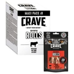 Crave Maxi High Protein Rolls Snacks Para Perros -Mascota Tienda 371398 mars crave maxi highprotein rolls rind hs 03 0