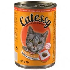 Catessy Bocaditos 12 X 400 G En Latas -Mascota Tienda 373821 catessy gelee huhn 8
