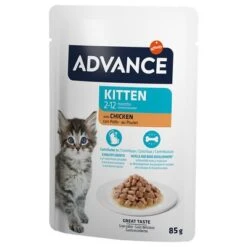 Advance Kitten Con Pollo Comida Húmeda Para Gatos 16 Advance Kitten Con Pollo Comida Húmeda Para Gatos -Mascota Tienda 374500 advance kitten huhn 12x85g hs 05 8