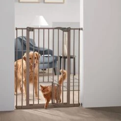 Barrera Savic Dog Barrier Con Puerta Gatera -Mascota Tienda 50424 savic absperrgitter dog barrier katzentuer hs 02 7