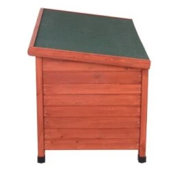 Caseta De Madera Woody Con Puerta Para Perros -Mascota Tienda 55518 woody flachdach fg 8294 0