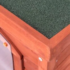 Caseta De Madera Woody Con Puerta Para Perros -Mascota Tienda 55518 woody flachdach fg 8296 3