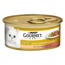 Gourmet Gold Bocaditos En Salsa 24 X 85 G -Mascota Tienda 56959 pla purina gold zarte happchen truhthan and ente 1