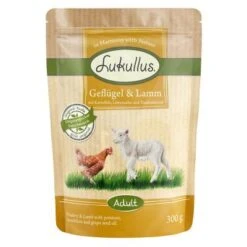 Oferta De Prueba Lukullus Sin Cereales -Mascota Tienda 68113 lukullus gefluegel lamm 300 g 0 8