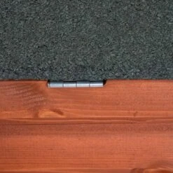 Caseta De Madera Woody Premium Con Puerta Para Perros -Mascota Tienda 70354 hundehuette flachdach fg 1120025 2