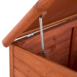 Caseta De Madera Woody Premium Con Puerta Para Perros -Mascota Tienda 70354 hundehuette flachdach fg 1120031 8