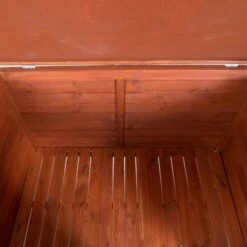 Caseta De Madera Woody Premium Con Puerta Para Perros -Mascota Tienda 70354 hundehuette flachdach fg 1120032 0