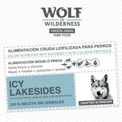 Wolf Of Wilderness Icy Lakesides Con Cordero, Trucha Y Pollo -Mascota Tienda wow board benefits freezedried icy lakesides de 1000x1000 1 6