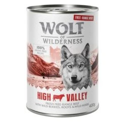 Wolf Of Wilderness Free Range 6 X 400 G / 800 G - Pack De Prueba -Mascota Tienda wow freerange highvalley 400g 1000x1000 7