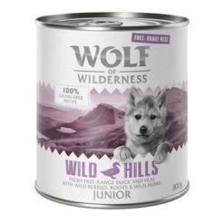 Wolf Of Wilderness Free Range Junior 6 X 800 G