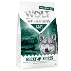 Wolf Of Wilderness Soft Rocky Spire Pollo De Corral Y Pintada -Mascota Tienda wow soft rockyspires frontright 1kg 1000x1000 1 1
